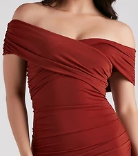 Smooth And Chic Wrap Mini Dress