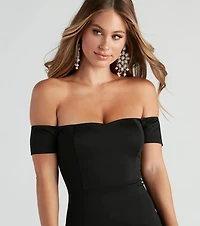 Off My Mind Ponte Bodycon Dress