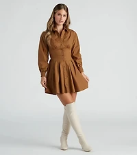 Fall Ritual Poplin Shirt Dress