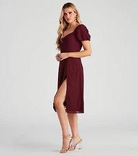 Sweet Harmony Chiffon Midi Dress