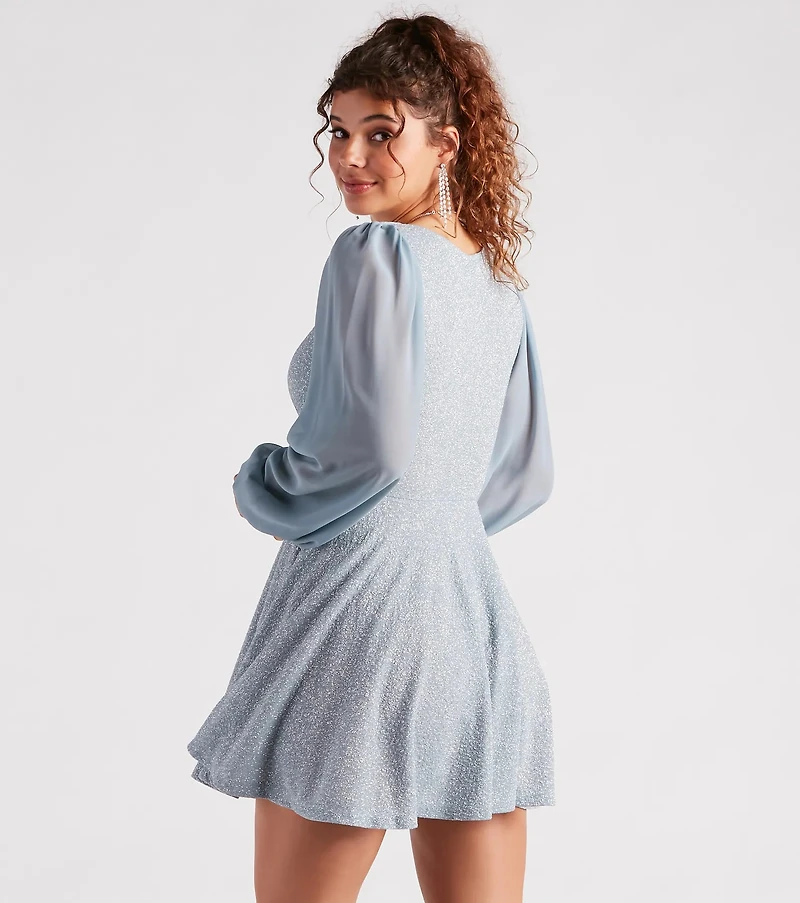 Captivate Glitter Party Dress