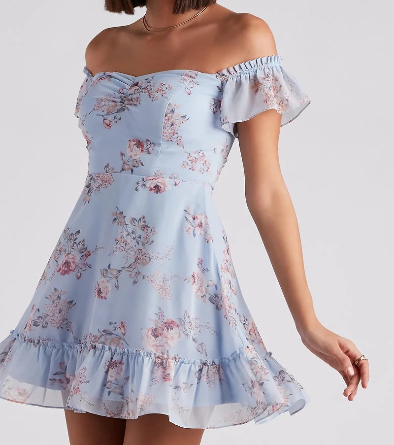 Easy Breezy Floral Chiffon Dress