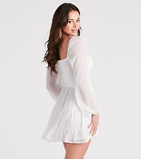 Effortless Muse Chiffon Skater Dress