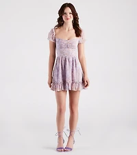 Sweet Spring Vibes Floral Skater Dress