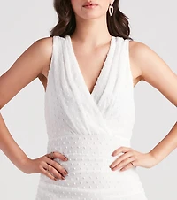Sent With Love Swiss Dot Sleeveless Dress
