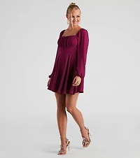 Playful Spirit Chiffon Skater Dress