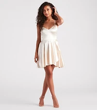 Dancing Diva Satin Skater Dress