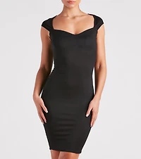 Classic Silhouette Bodycon Midi Dress