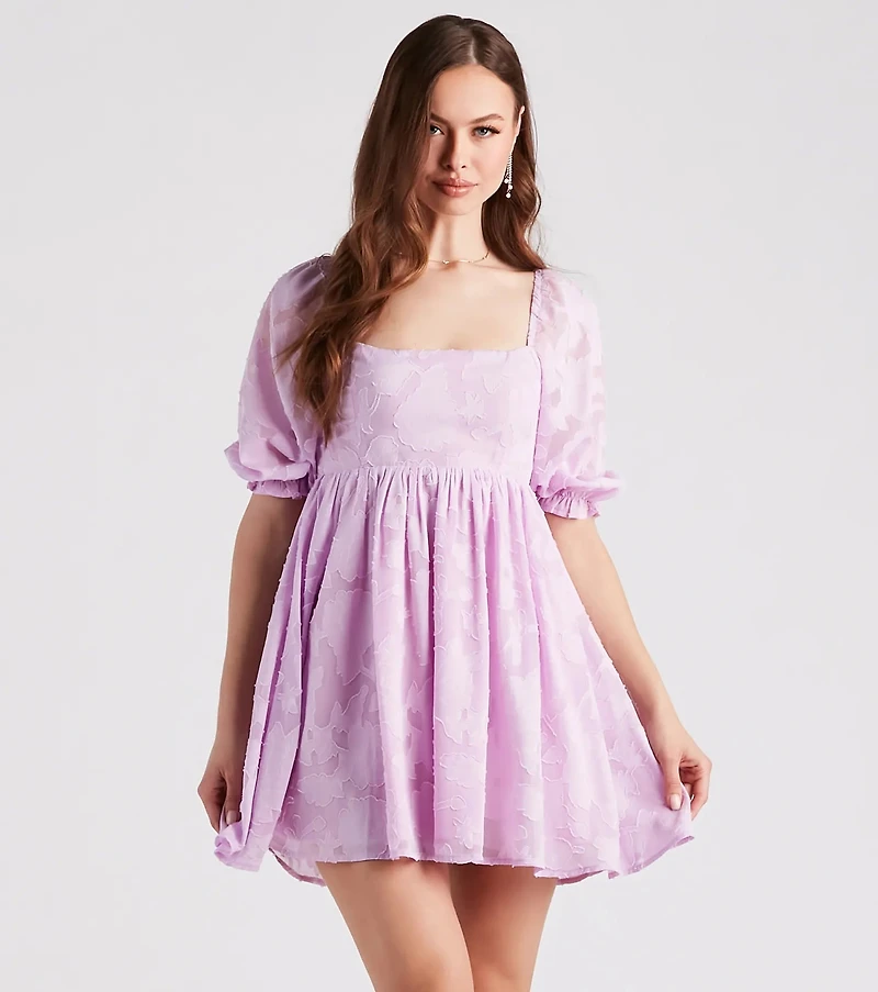 Extra Flair Floral Skater Dress