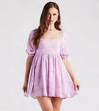 Extra Flair Floral Skater Dress