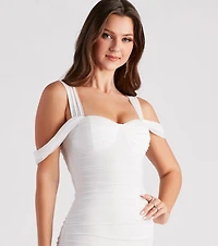 Winning Style Mesh Ruched Mini Dress