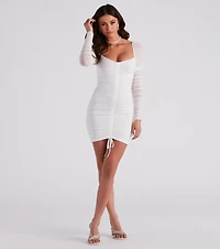 Chic Babe Ruched Mini Dress