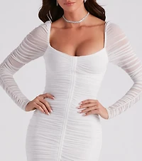 Chic Babe Ruched Mini Dress