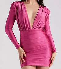 Blessed With Beauty V-Neck Mini Dress