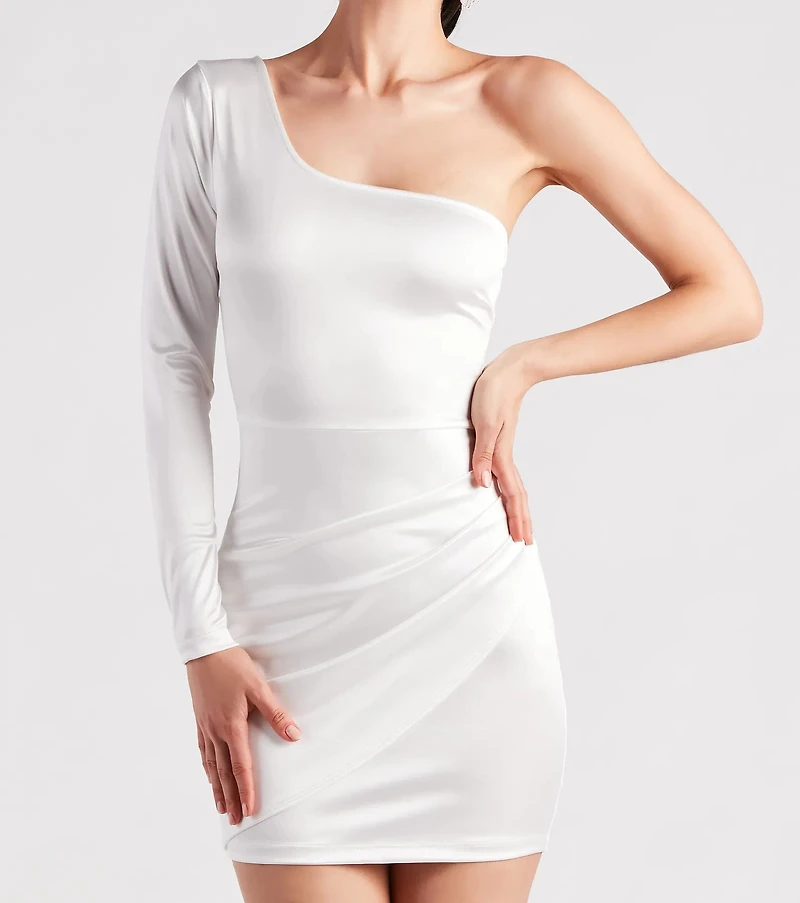 Seriously Cute Satin Cutout Dress