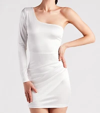 Seriously Cute Satin Cutout Dress