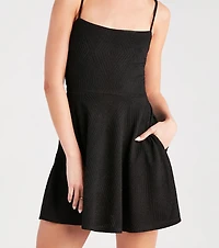 Strike The Crowd Glitter Skater Dress