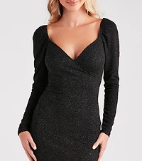 Glam Girl Era Glitter Knit Mini Dress