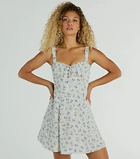 Love's The Air Floral Chiffon A-Line Dress