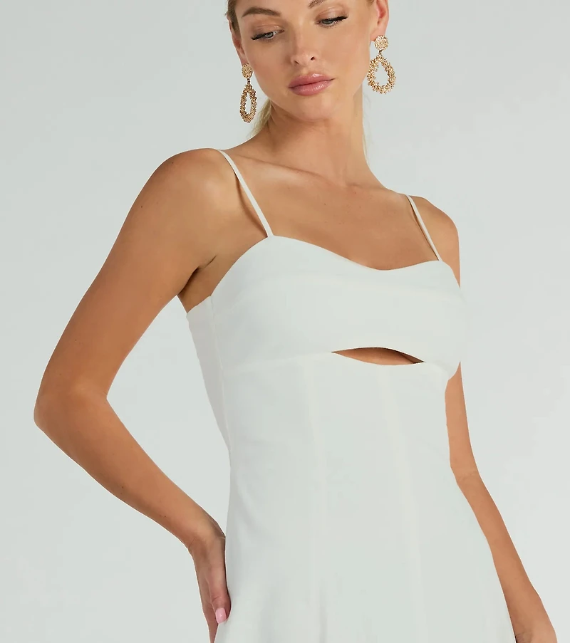 Sensational Delight Sweetheart Cutout Midi Dress