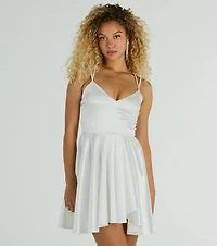 Dancing Diva Satin Skater Dress