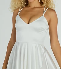 Dancing Diva Satin Skater Dress