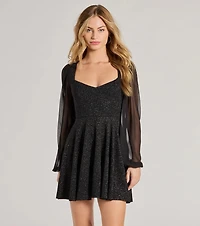 Captivate Glitter Party Dress