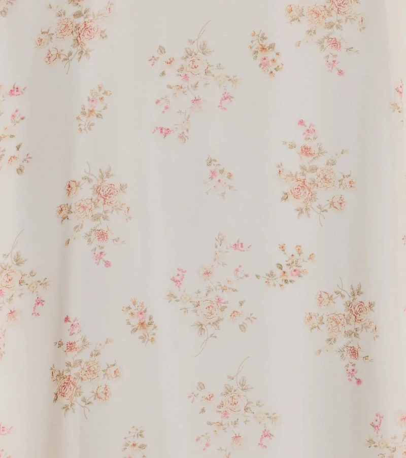 So Enchanting A-Line Floral Chiffon Midi Dress