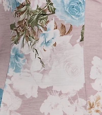 Blooming Floral Knit Maxi Dress