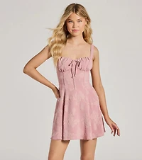 Gorgeous Than Ever A-Line Crepe Mini Dress