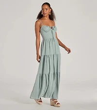 Casually Chic Sleeveless Ruffled Maxi Dress