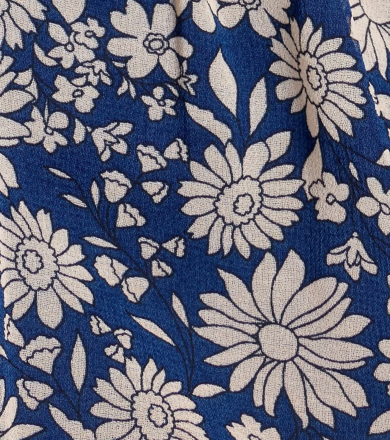 Sun And Blooms Floral Chiffon Skater Dress