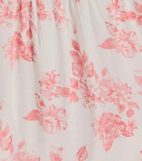 Charming Vibe Tie-Back Flowy Floral Woven Maxi Dress