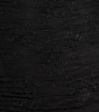 Here To Allure Sheer Lace Long Sleeve Mini Dress