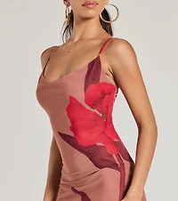 Gorgeous Aura Floral Mesh Maxi Dress