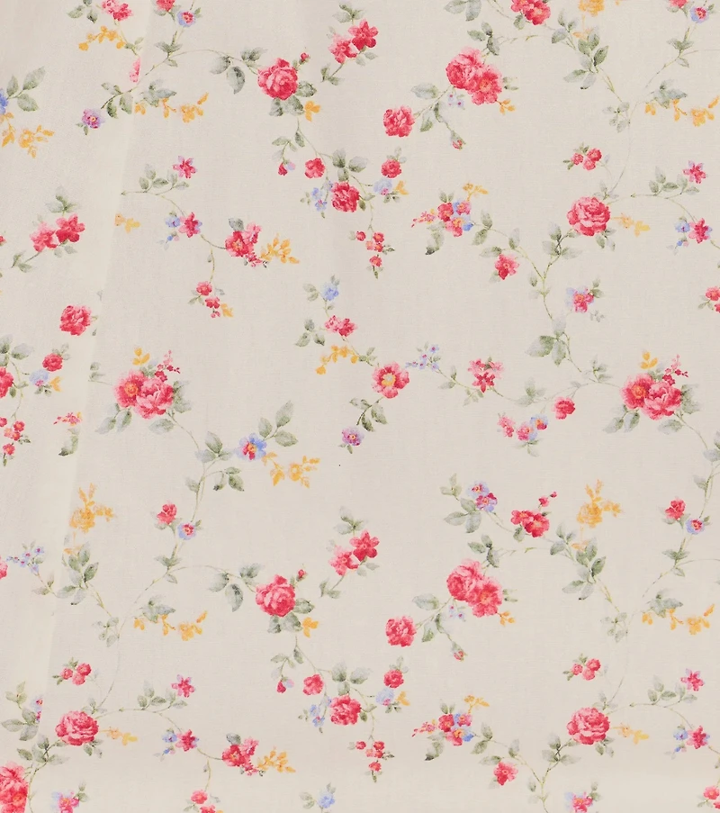 Flirty Romance Corset Lace-Up Floral A-Line Mini Dress