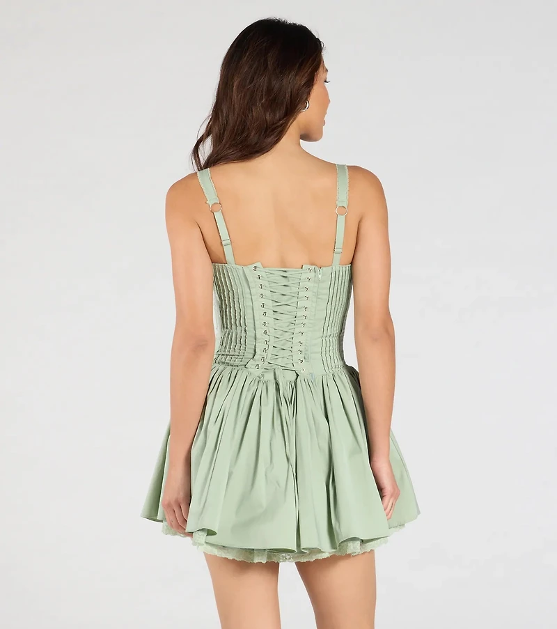 So Darling Woven Drop-Waist Skater Dress