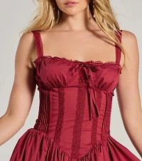 So Darling Woven Drop-Waist Skater Dress