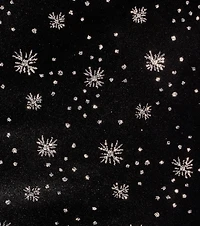 Dazzle Nights Glitter Rhinestone Velvet Midi Dress