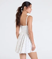 One Cute Day Floral Skater Mini Dress