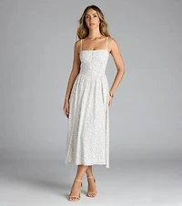 Dreaming Of You Floral A-Line Midi Dress