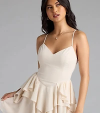 Fairytale Daze Strappy Back Chiffon Skater Dress