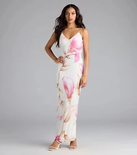 Lovely Look Floral Mesh Maxi Dress