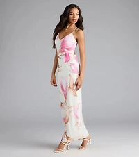 Lovely Look Floral Mesh Maxi Dress
