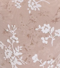Romantic As Can Be Floral Mesh Bodycon Dress