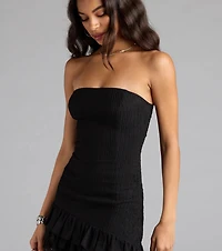 Sassy Babe Drop Waist Ruffled Mini Dress