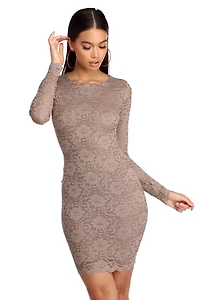 Lacy Moments Bodycon