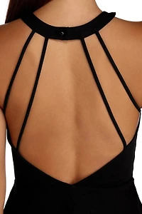 Babe A Backless Skater Dress