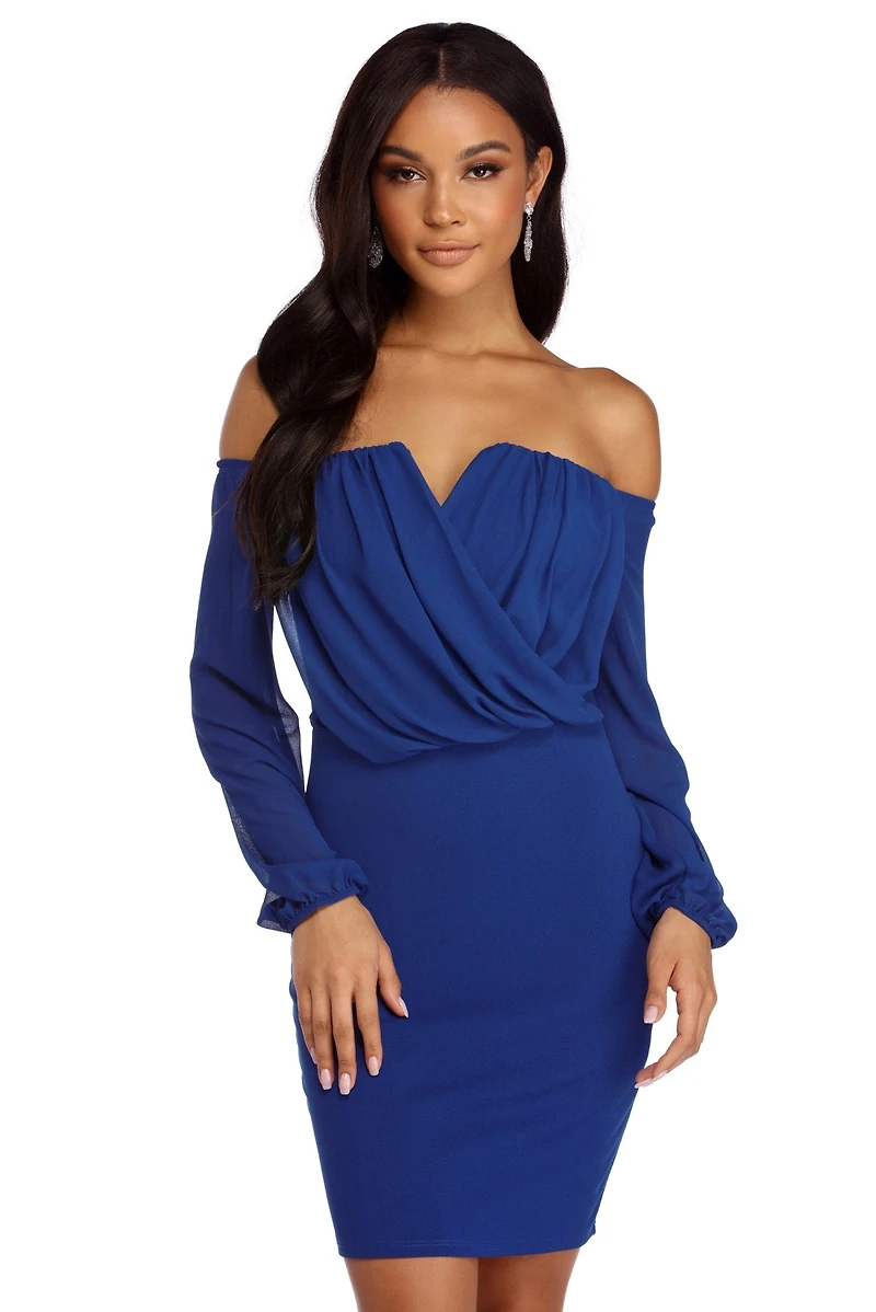 Shook Chiffon Dress