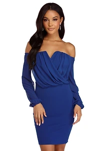 Shook Chiffon Dress
